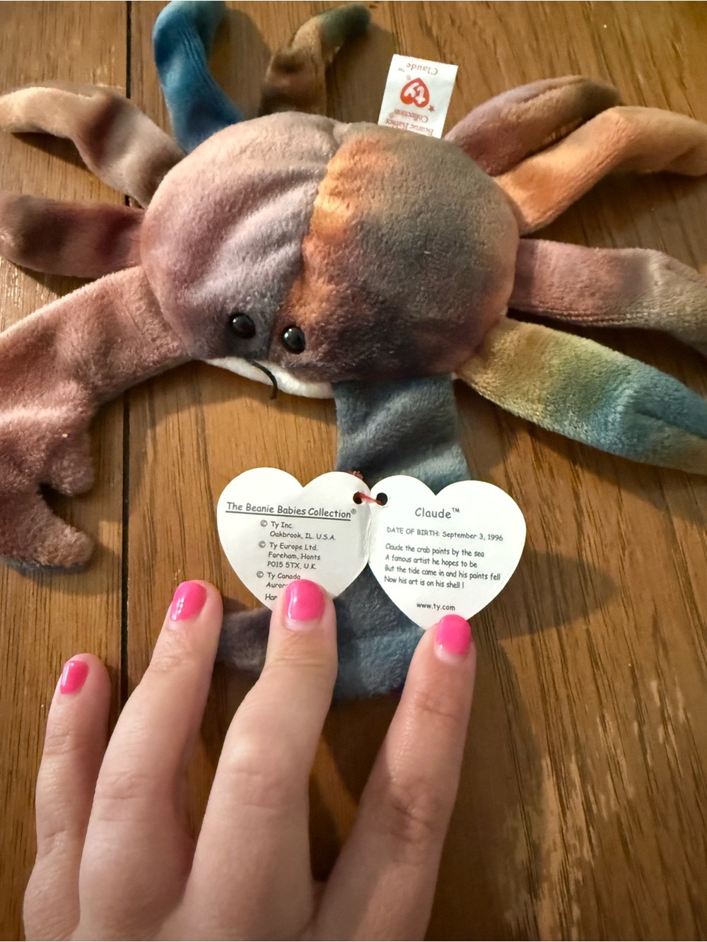TY Beanie Babies Claude  Plush Toy - Multicolor